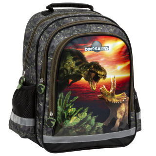 Viackomorový školský batoh biely, čierny, Odtiene červenej, Odtiene oranžovej, Odtiene zelenej, Odtiene žltej a zlatej, Multicolor 18 l